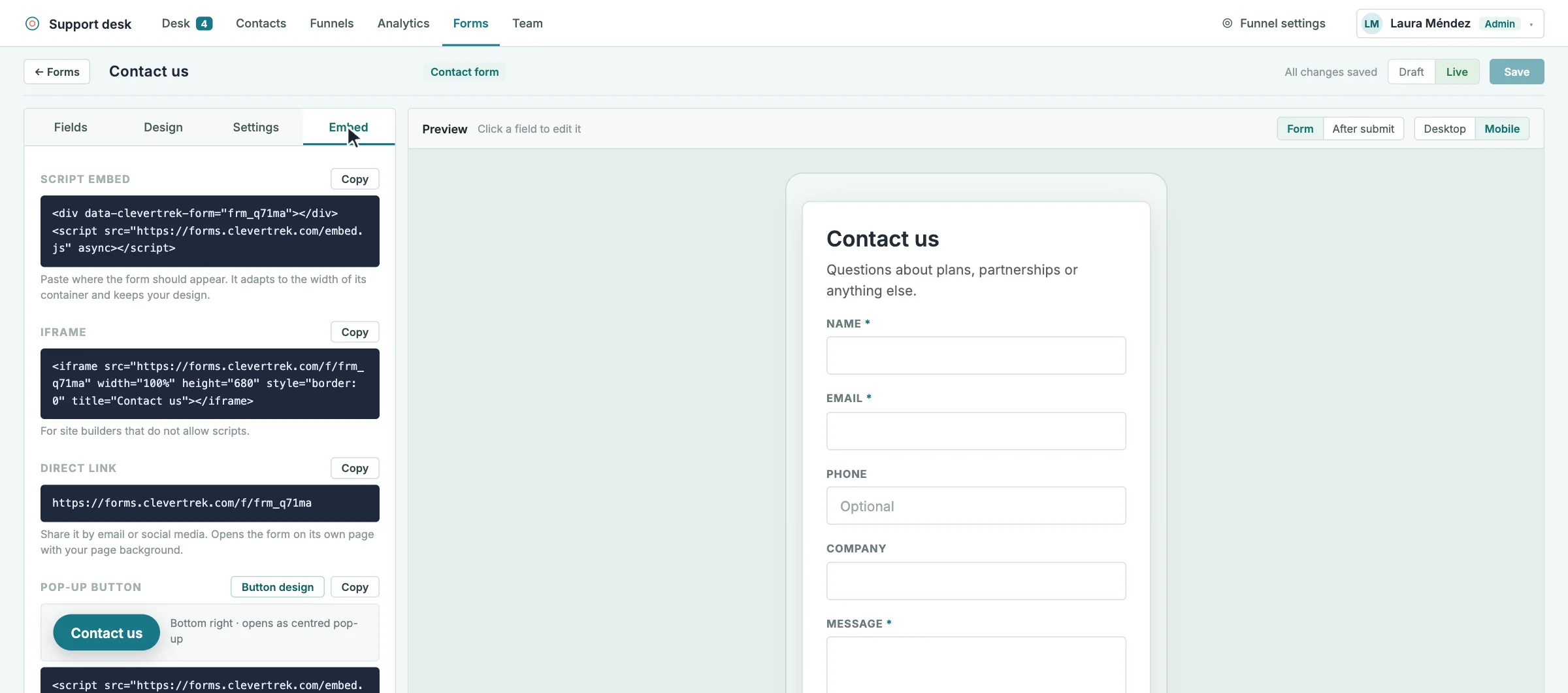 Contact Forms